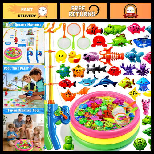 Magnetic fishing toy set - toy,
