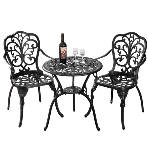 Black piece patio - 3, bistro